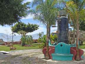 A fountain sculpture at the RV Park in Ajijic