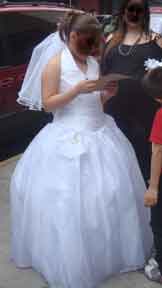 Girl in First Communion Dress